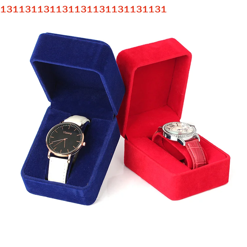 

Модная бархатная коробка для часов с круглыми углами, футляр для хранения умных часов, ювелирные аксессуары, деловая упаковка для часов