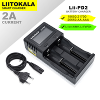 Liitokala  Lii-PD4 Lii-PD2Lii-S2 Lii-S4 Lii-S6 LCD 3.2V 3.7V 3.8V 1.2V 18650 18350 26650 20700 Lithium LiFePO4 Battery Charger