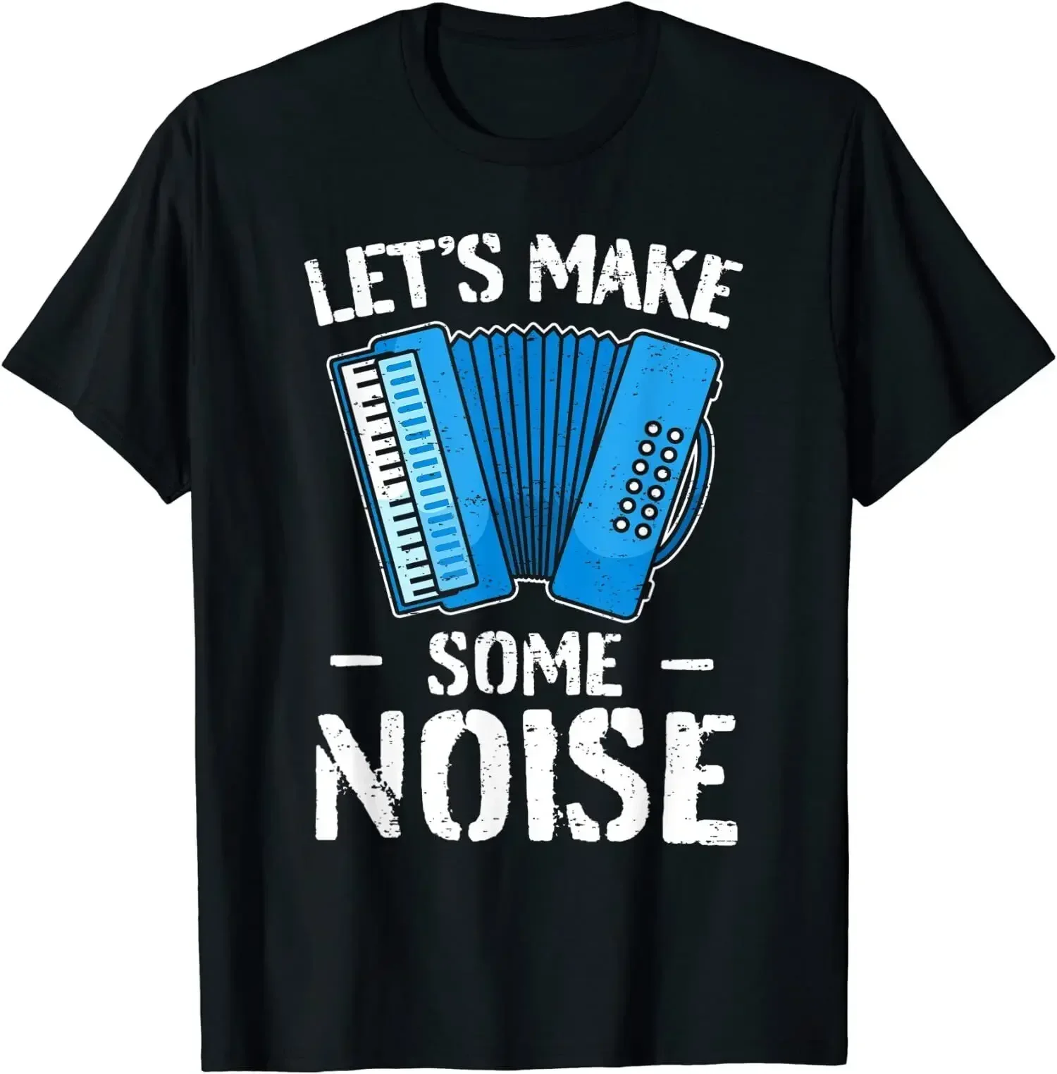 Men Casual Tees Tops Dropshipping Accordionist Accordion Player Make Some Noise Vintage Cool T Shirt men clothing graphic funny