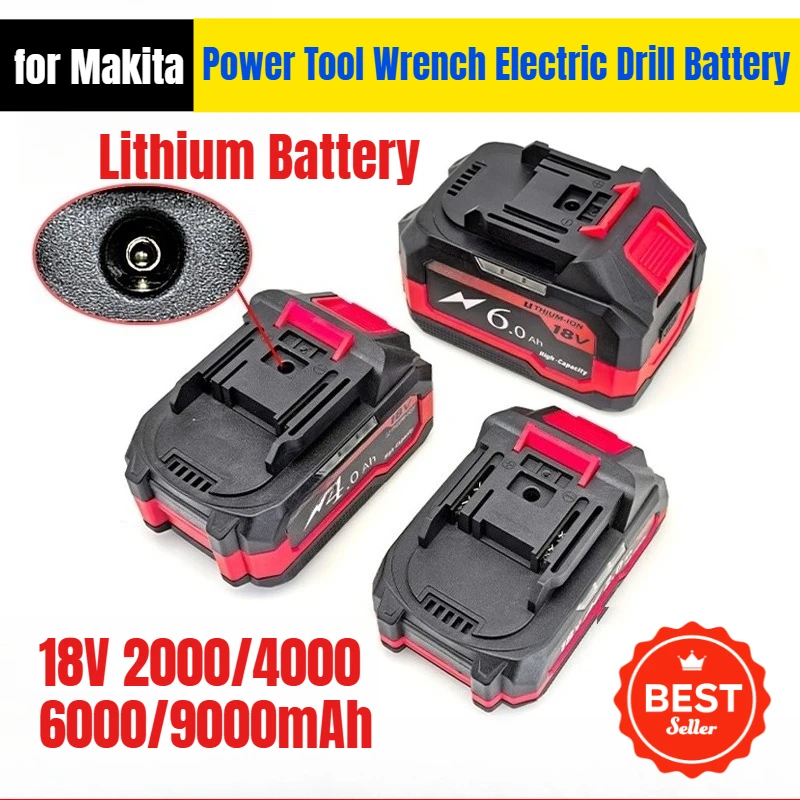 

18V 9000mAh for Makita Lithium Battery DC Charging Type Power Tool Wrench Electric Drill Battery