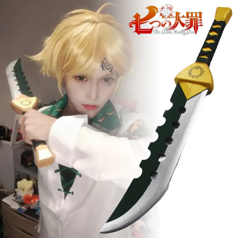 Tamaño Real Lost Bane Katana los siete pecados capitales Meliodas Cosplay Prop japonés Katana Ninja espada samurái chico juguetes regalos de Anime