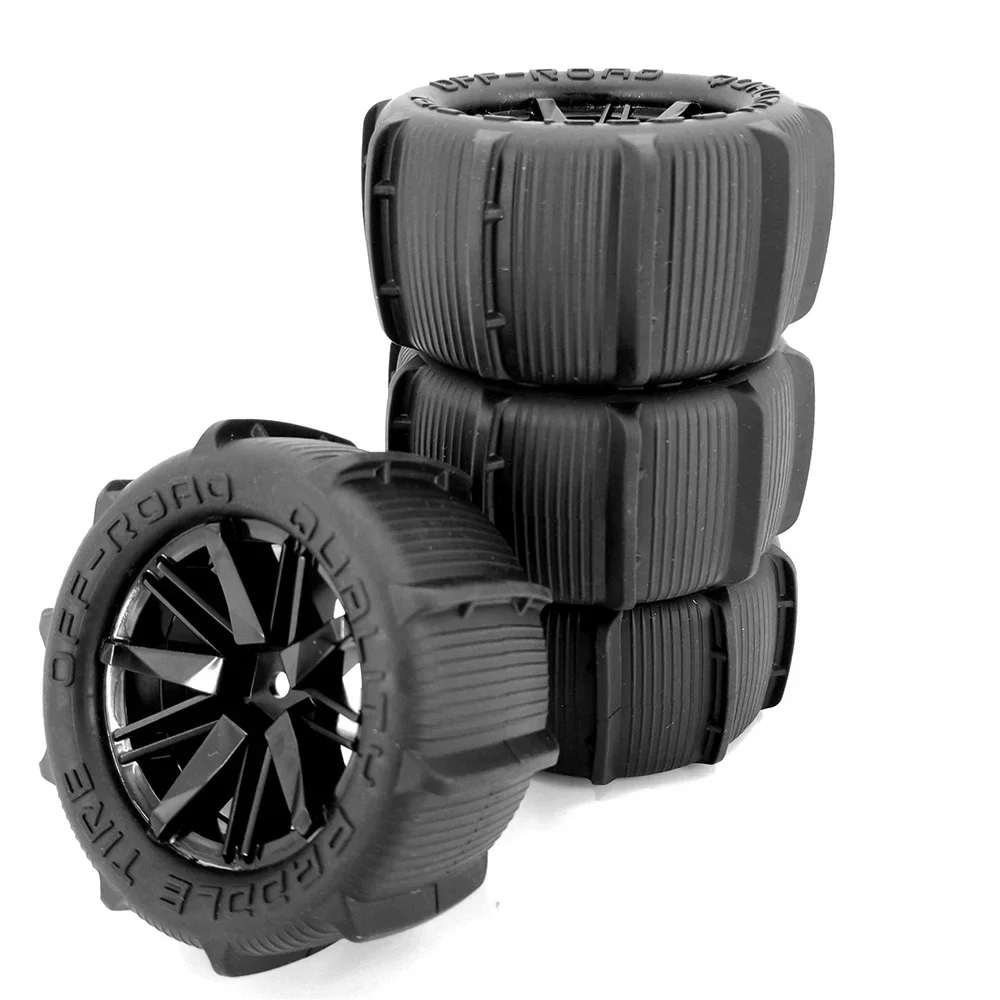 2 stks/4 stks 80mm Sneeuw Zand Banden Wiel voor Wltoys 144001 124019   12428 104001   Haiboxing 16889 SG1601 RC auto-upgradeonderdelen