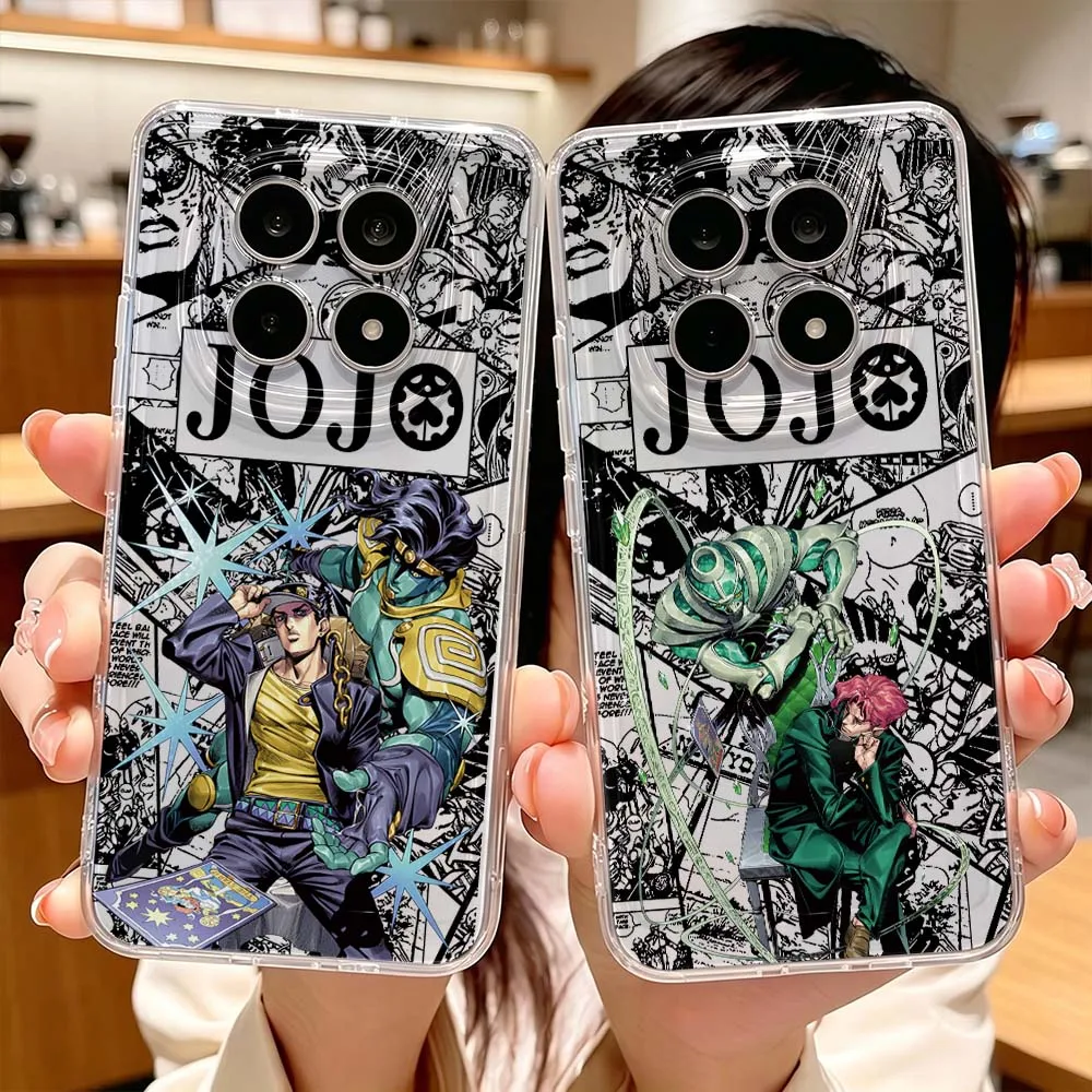 JOJO Cute Cover For Xiaomi POCO X7 X6 X5 F7 F6 F5 F4 M8 M6 C85 C71 Pro Protective Transparent Phone Case