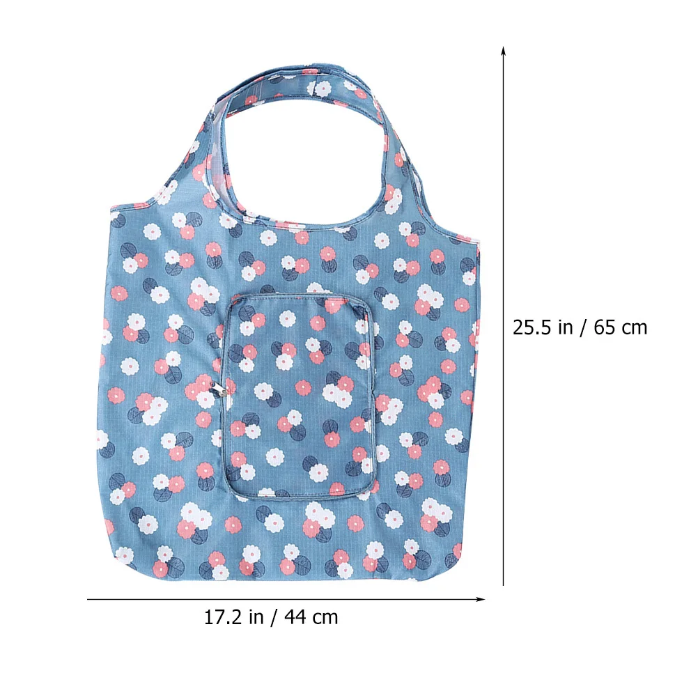

Waterproof Shopping Bag Large Capacity Foldable Reusable Grocery Tote For Outdoor Travel Portable Storage Pouch
