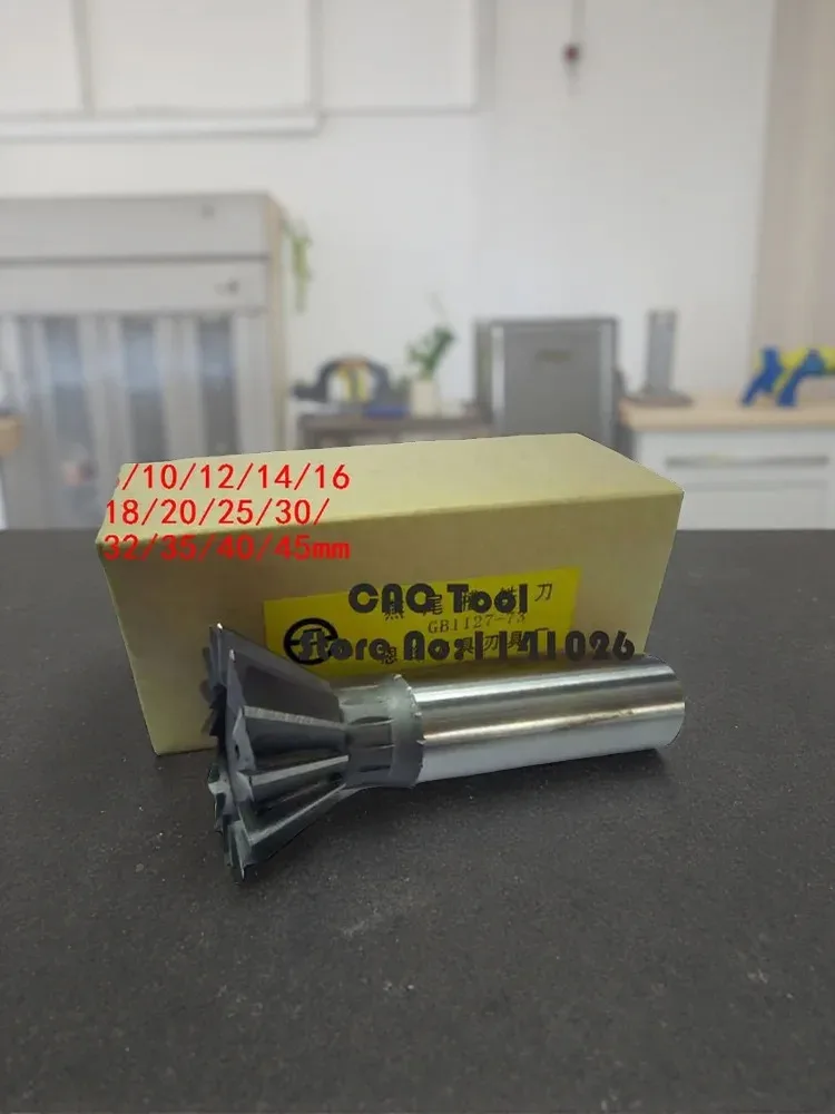 1PCS 10mm/12mm/14mm/16mm/18mm/20mm/25mm/30mm/32mm/35mm/40mm/45mm 50/70/75 Degree Premium HSS Dovetail Cutter End Mill Milling