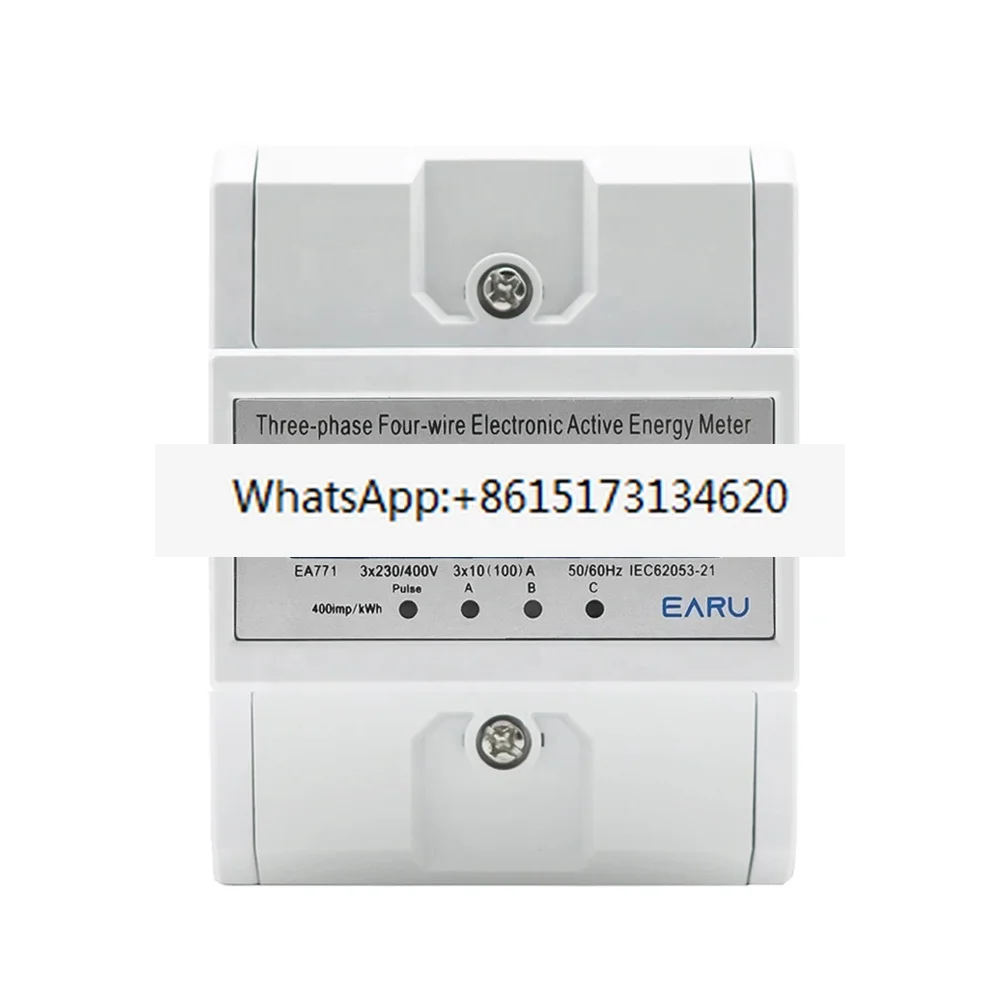 380V 3-phase 4-wire energy meter power consumption monitor kWh meter wattmeter dual volt 100A AC 50Hz 60Hz