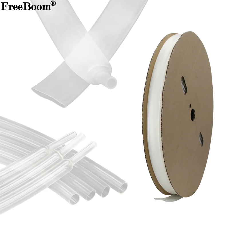 1~20m 3:1 Heat Shrink Tubing With Glue Transparent 1.6~ 50mm Double Wall Adhensive Lined Wire Polyolefin Cable Sleeve Waterproof