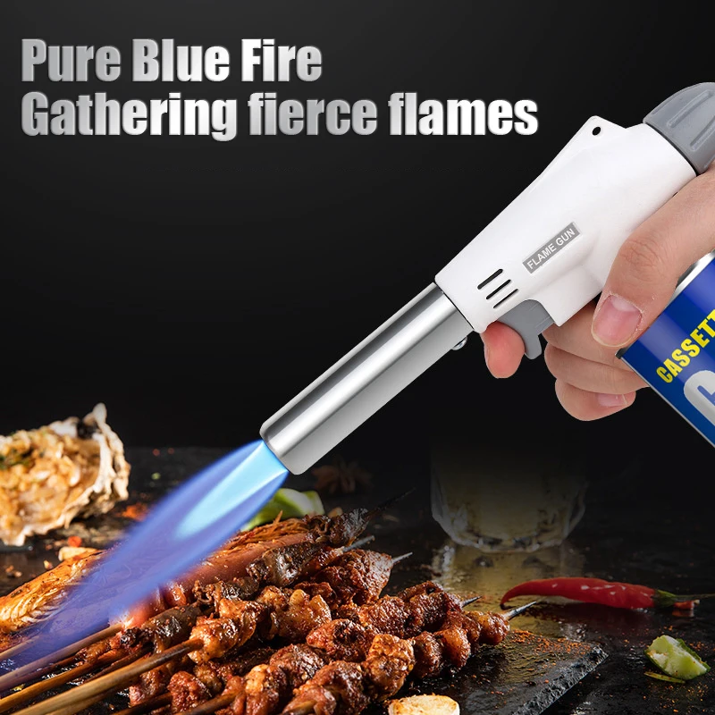 Outdoor Camping Welding Butane Gas Blow Flame Gas Torch Picnic BBQ Portable Cooking Gas Heating Torch