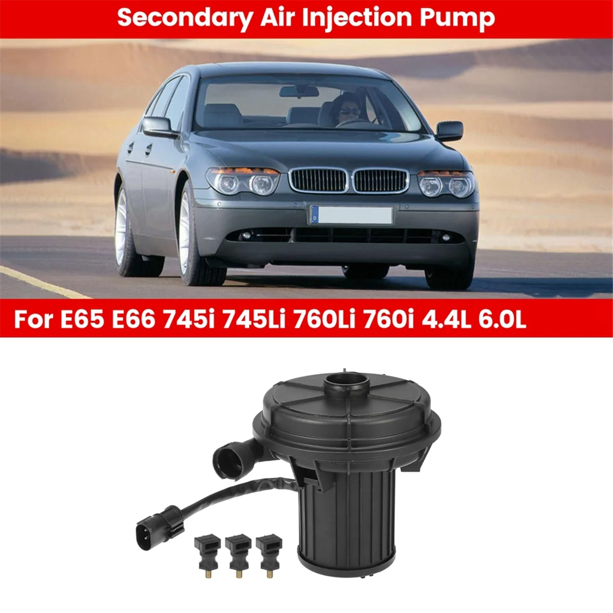 

Вторичный автомобильный насос для впрыска воздуха для BMW E65 E66 745i 745Li 760Li 760i 4.4L 6.0L 11727572582 11727528440