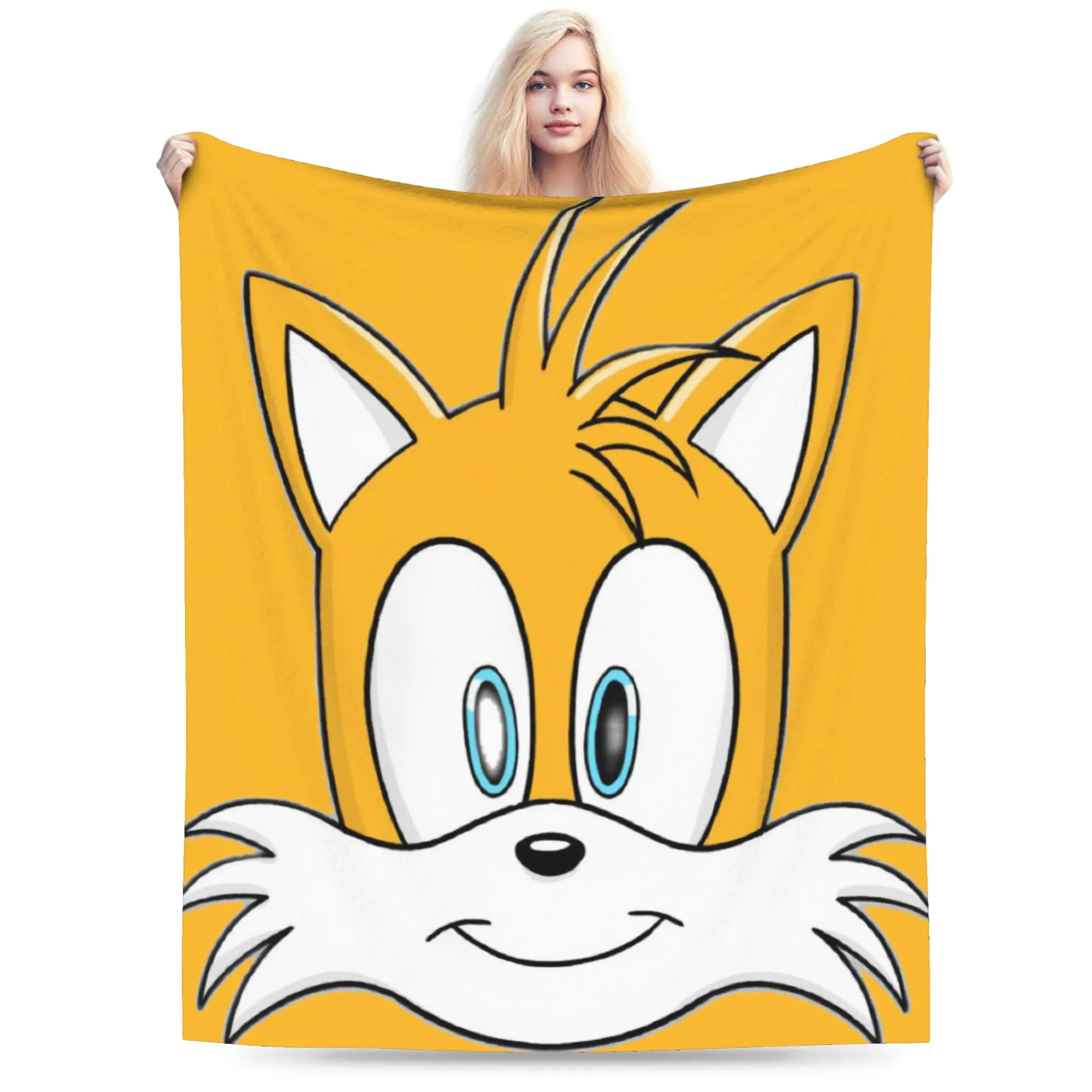 Sonices Face Merch Blankets Ultra-Soft Fleece  Throw Blanket Relax Plush Thin Quilt