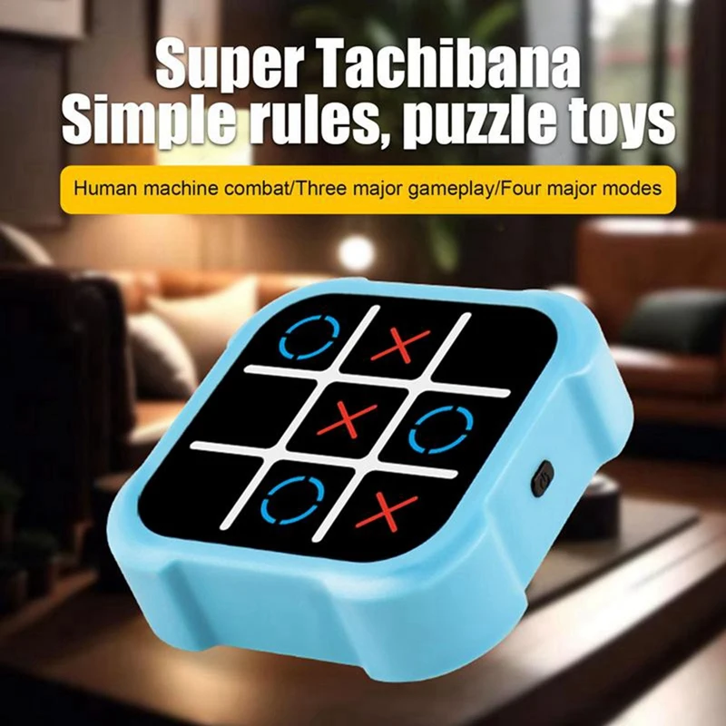 Tic Tac Toys Bolt Game Console 3 In1 Handheld Puzzle Game Console Fingertip Toy Board For Kid Friend Trip Activity B