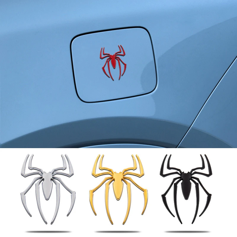 3D Metal Car Stickers Spider Car Logo Chrome Badge Auto Emblem Decal Car Styling Decoration Auto Exterior Accessories 2026