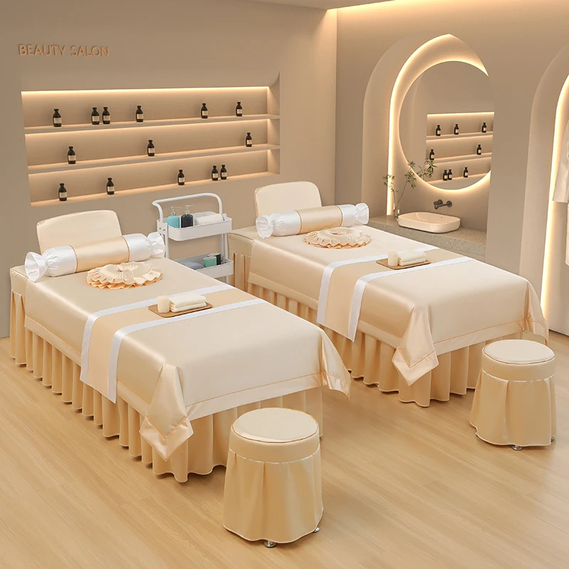 

Комплект постельного белья Beau из четырех предметов, летний высококачественный массажный чехол для профессиональных салонов Beau