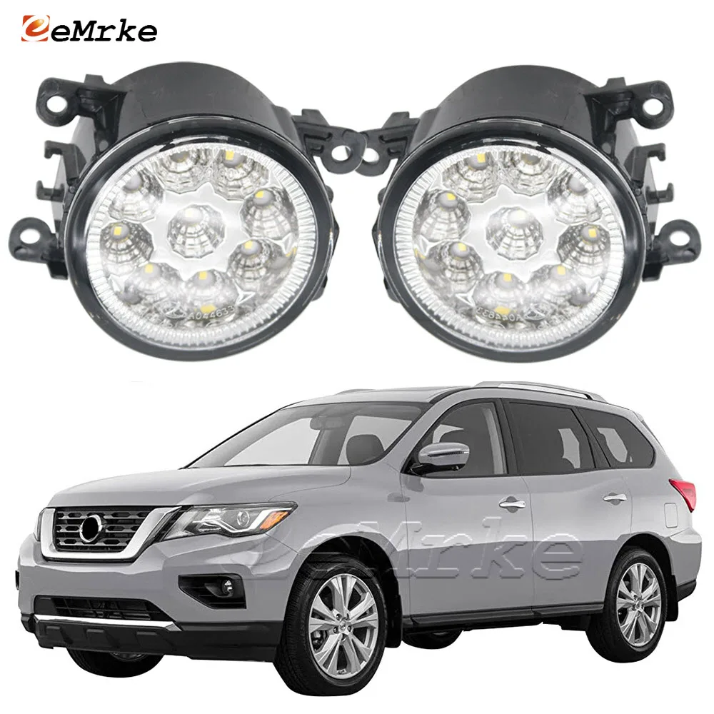 

Led Fog Lamp Assembly for Nissan Pathfinder IV/4 R52 2017 2018 2019 2020 H11 12V DRL Car Front Bumper Daytime Running Lights