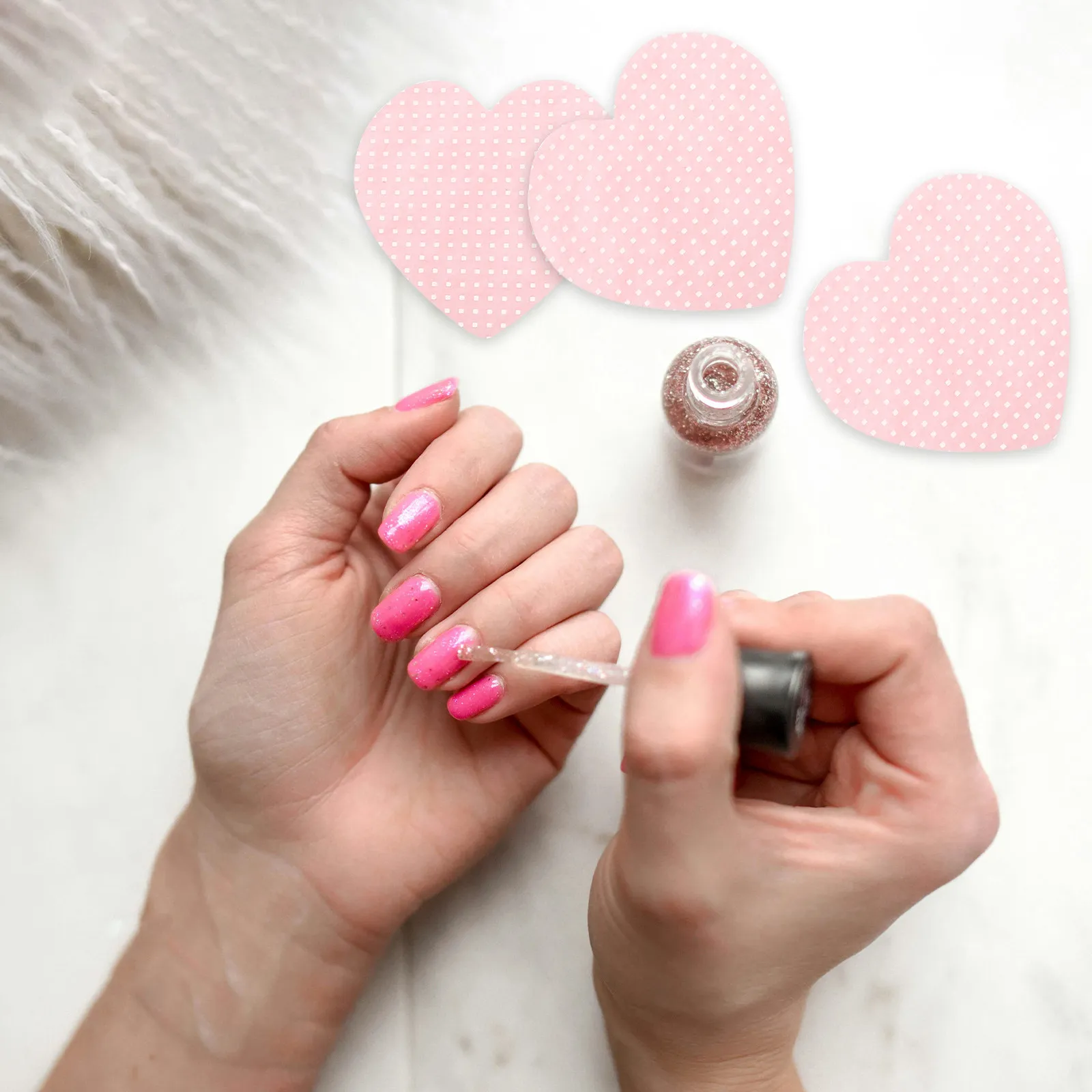 200 Almohadillas de Algodón en Forma de Corazón para Limpieza de Uñas, Toallitas Removedoras de Esmalte sin Pelusa para Uñas de Gel, Acrílicas, Uso en Salón y Hogar