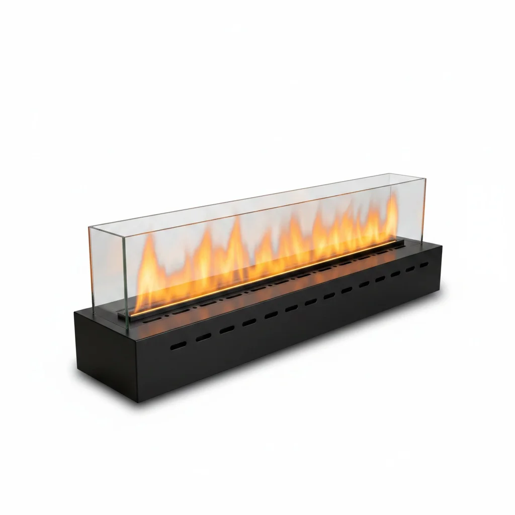 3D Water Vapor Fireplace, 304 Stainless Steel 700-2000mm, Electric Steam Fireplace, LED Atomizing Artificial Flame
