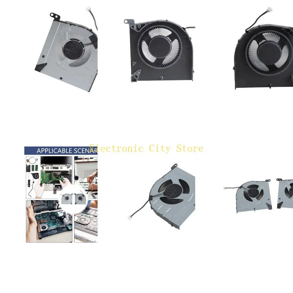 

Laptop CPU GPU Fan For Gaming 3-15 IAH7 Optimized Airflows Cooling Fan HU8D