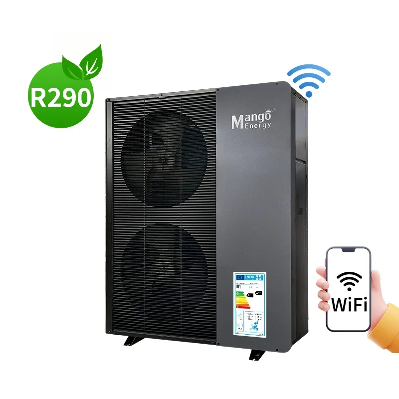 Smart Wifi Control Air to Water Heat Pump 10kW EVI Split Heat Pump with Solar and SG Ready water heater