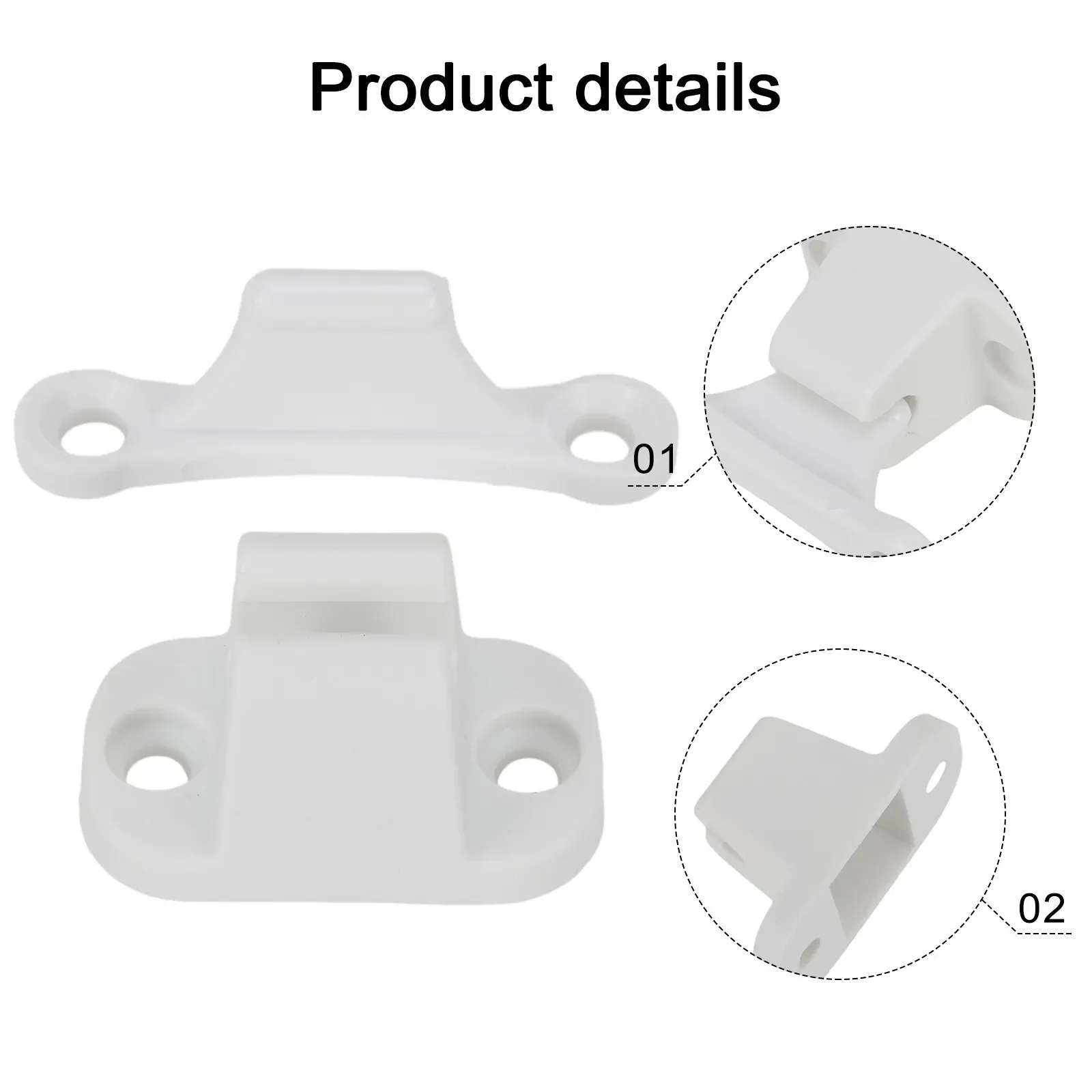 1pc auto caravana motorhome plástico branco porta principal captura campistas acessórios retentor titular cdr7 porta do carro retentor captura