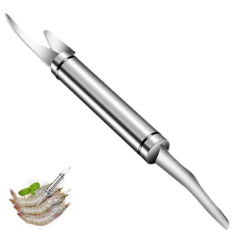 Multipurpose Shrimp Line Knifes Fish Scale Planer Stainless Steel Seafood Knives Lobster Cutting Tools Fish Maw Gut Opener