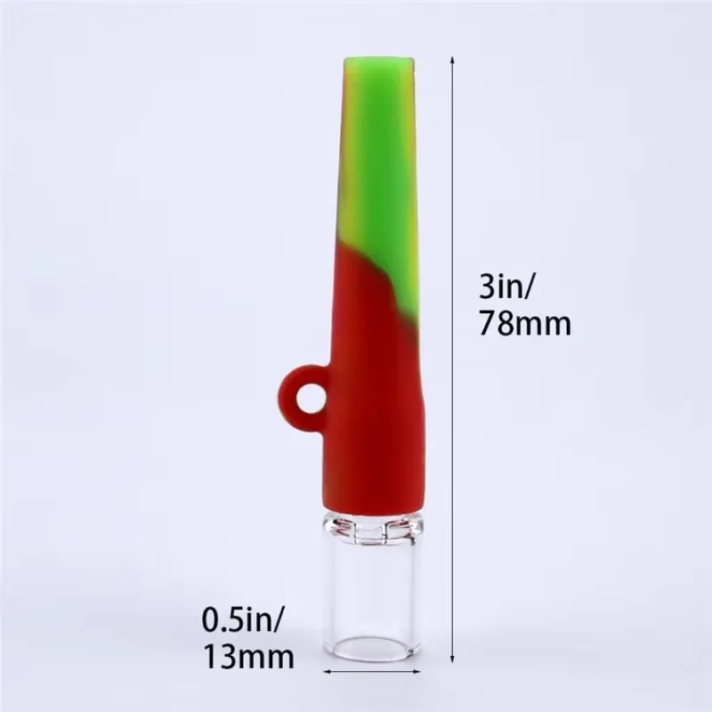 Silicone Holder Tube Colorful Style Smoking Accessories