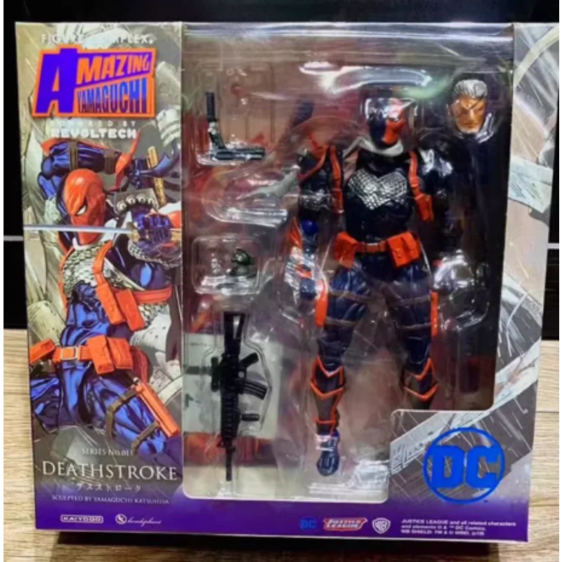 【즉시 배송】카이요도 어메이징 야마구치 리볼텍 데스스트로크 슬레이드 윌슨 버전 1.5 액션 피규어 장난감 모델 선물