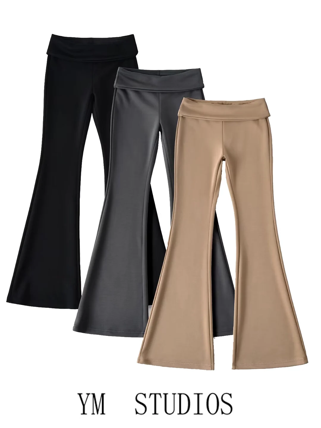 

Женские расклешенные брюки для йоги с низкой талией, облегающие, эластичные, повседневные, длинные, спортивные, для йоги, Pure Desire Turn up the Heat