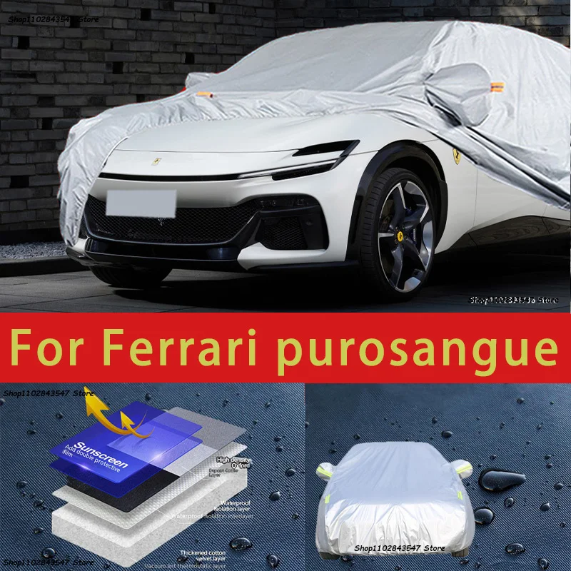 

For Ferrari 296 Outdoor Protection Full Car Covers Snow Cover Sunshade Waterproof Dustproof Exterior Car accessories