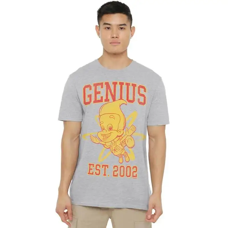 Jimmy Neutron Genius Collegiate T Shirt S 2Xl Athletic Heather