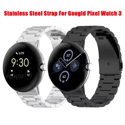 Stainless Steel Strap For Google Pixel Watch 2 Replacement Bracelet For Google Pixel Watch Band Metal Correa Accessories No Gaps