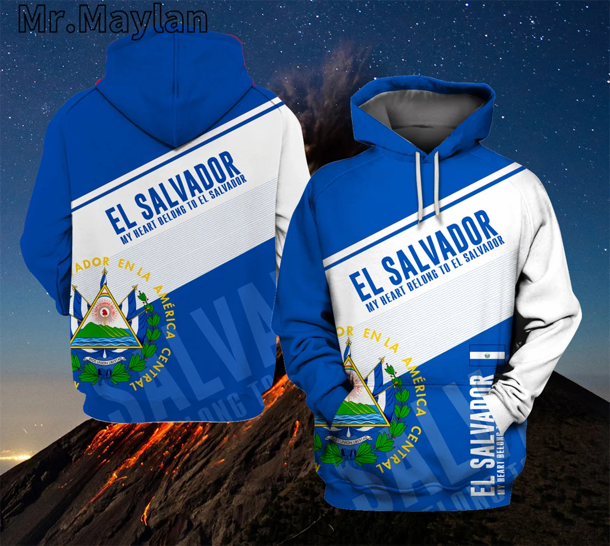 

PERSONALIZED EL SALVADOR Country Flag 3D Unisex Hoodie Men/Women Sweatshirt Streetwear Zip Pullover Casual Jacket Tracksuits K33