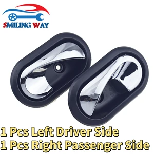 Chrominterne Türknauf für Renault, vorne und hinten, links und rechts, Renault, Nissan, Nv250, Dacia, Megane, Modus, Scenic, Kangoo, Clio, Twingo, 2 Stücke 6 Hauptverkauf Megane 2 Türgriff - №6