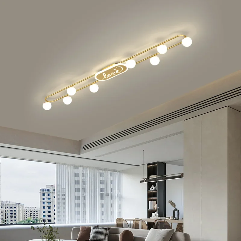 

SANDYHA LED Ceiling Light Modern Minimalist Strip Design for Living Room Corridor Study Home Decoration Lighting Fixtures