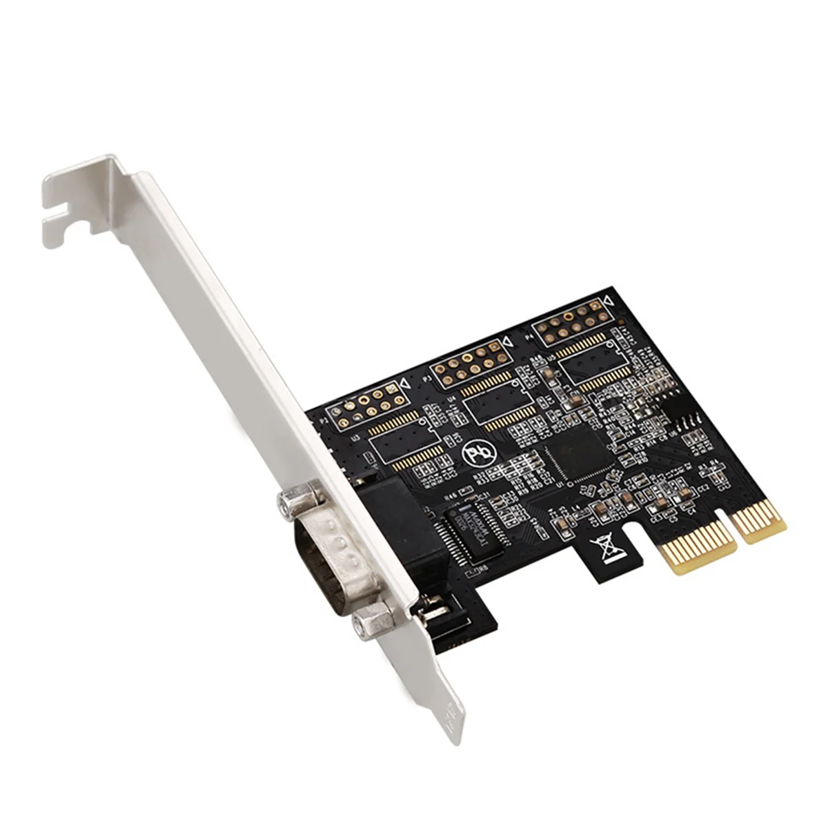 Pcie X1 to RS232 Serial Adapter Card Industrial Control Computer Expansion Card Computer Adapter PCI-E Serial Card