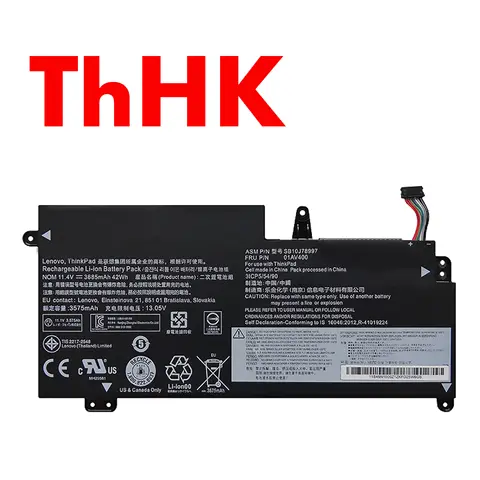 Genuine Original 42Wh 01AV400 01AV401 01AV402 01AV435 Battery For Lenovo ThinkPad New S2 2018 20L1A007CD 20GJS02500 Thinkpad 13