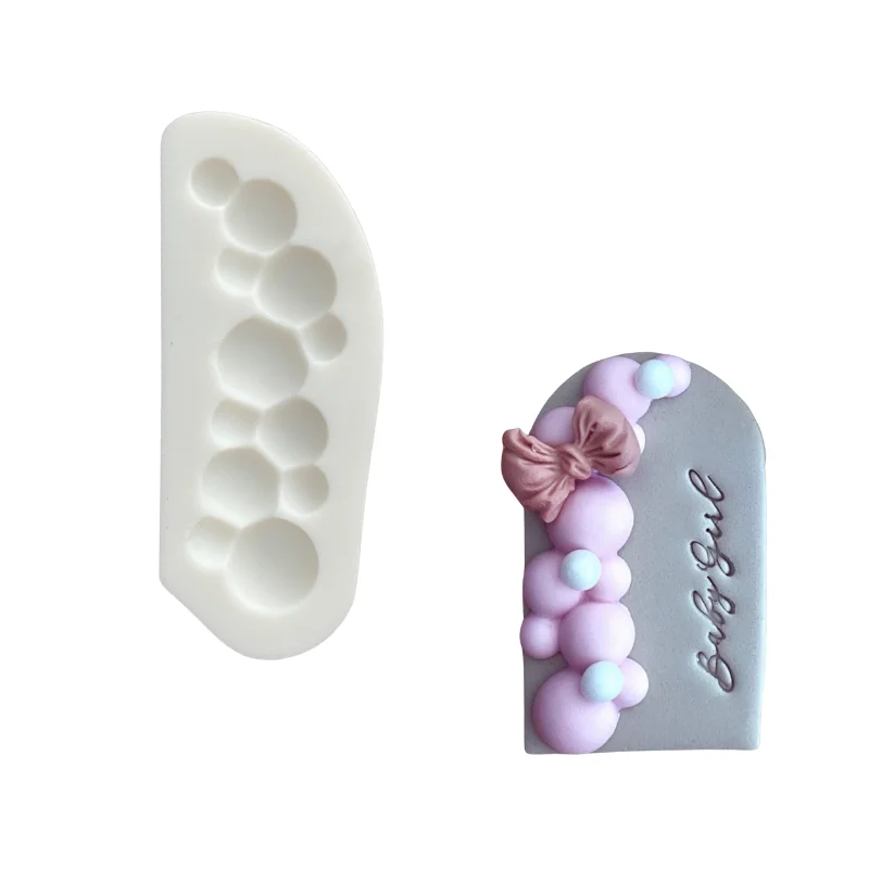 Balloon Arch Small Mold Single Ball For Fondant Chocolate Silicone Mould Candy Cake Decorating Clay