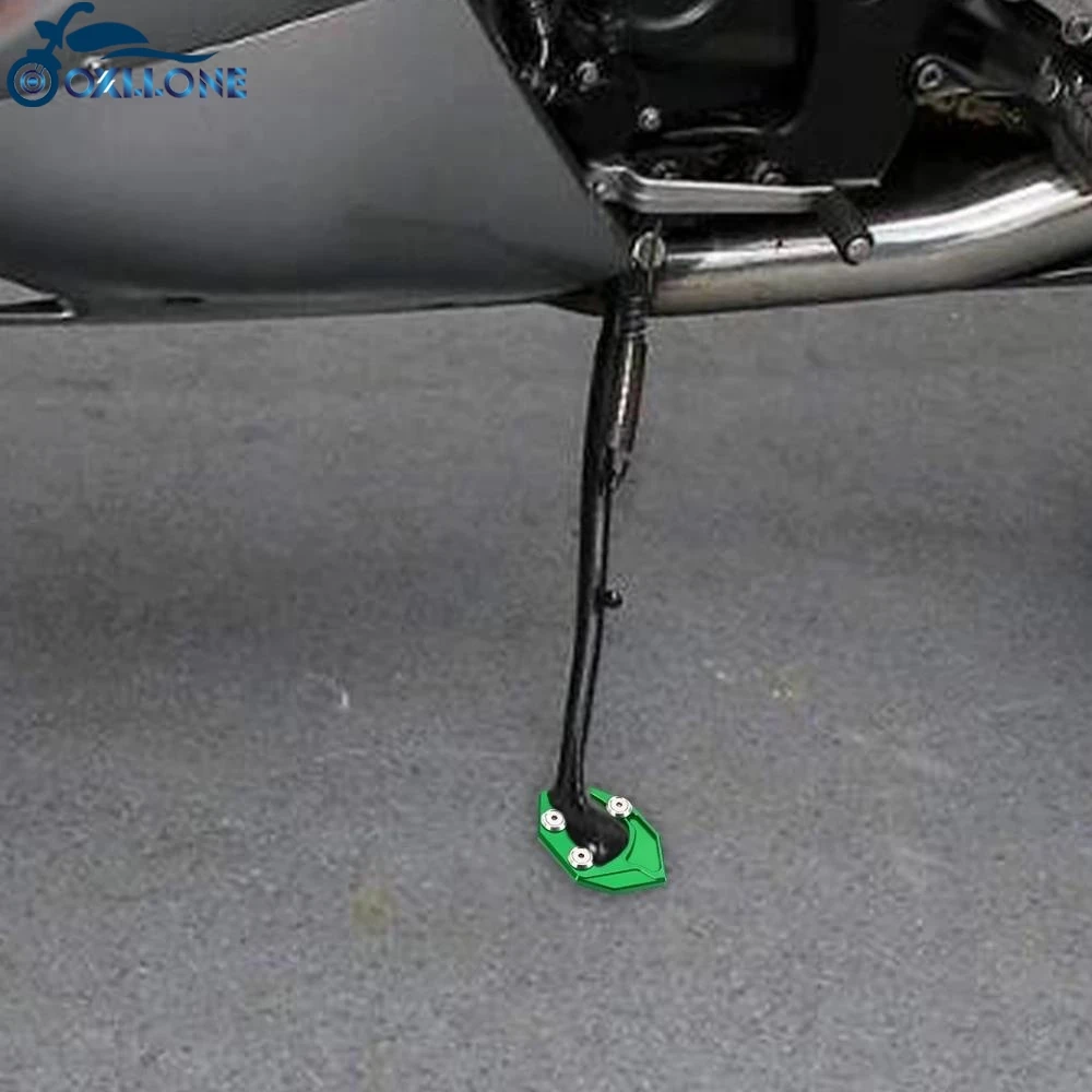 

Motorcycle Side Stand Enlarger Kickstand Enlarge Plate Pad For KAWASAKI ZZR1400 GTR1400 / Concours 14 Ninja ZX14R ZX14 ZZR 1400