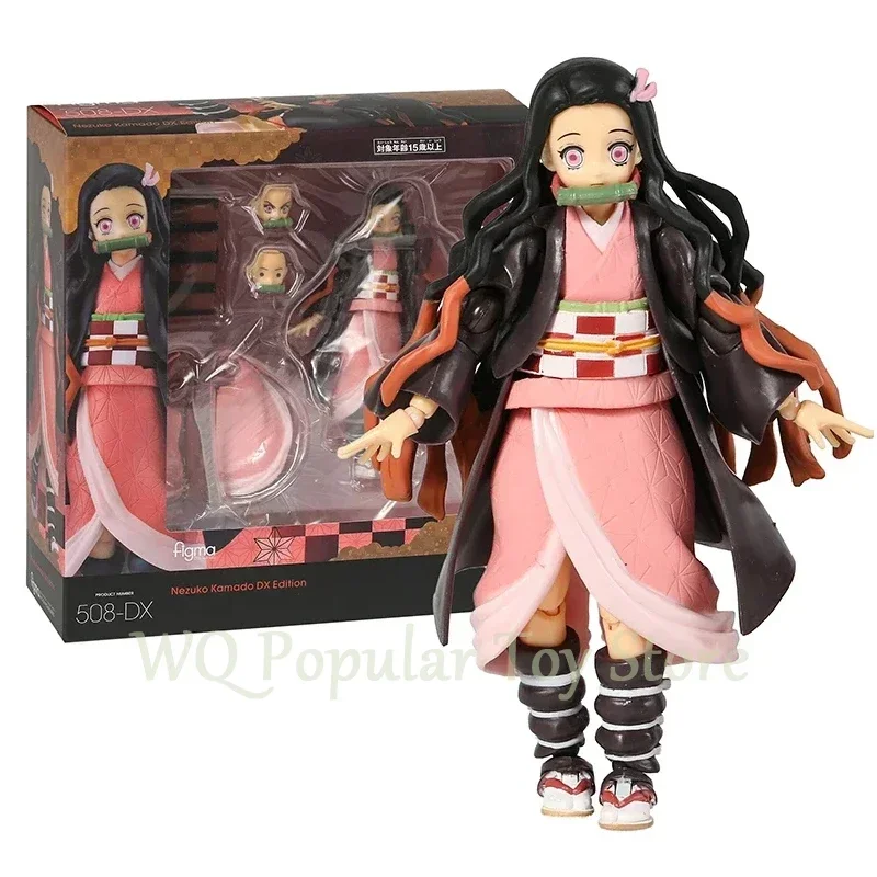 13 centimetri Demone Slayer Figure Figma Kamado Nezuko 508 Tanjiro 498 Action Anime Figure PVC Statua Da Collezione Modello Giocattoli Di Natale