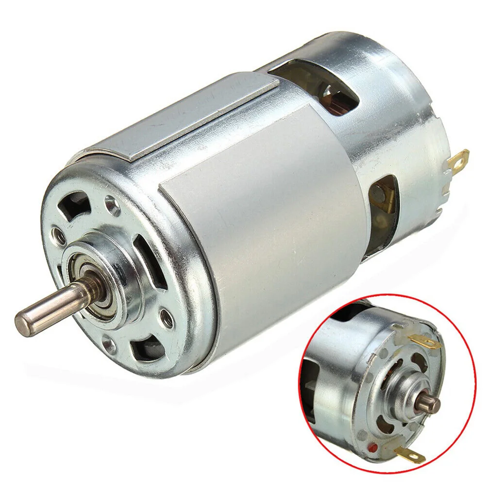 775 DC 12 V-36 V 3500-9000 RPM Motor Kogellager Grote Koppel High Power Laag geluidsniveau Accessoires Elektrische Voeding Vermogen Met Houder