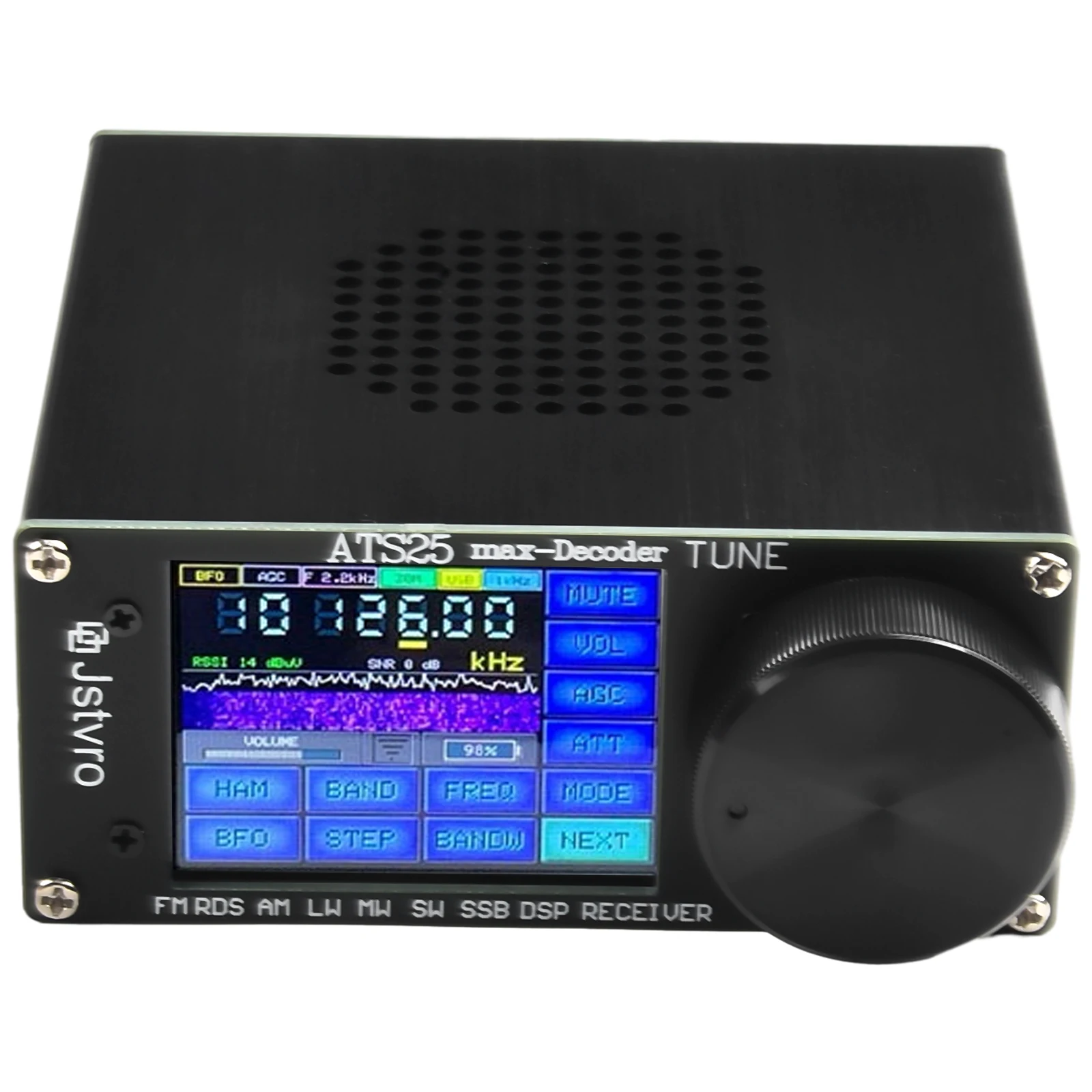 For ATS-25Max SI4732 For DSP Radio for FM LW For MW SW For SSB Reception with 2.4 Inch Display and Charging Interface