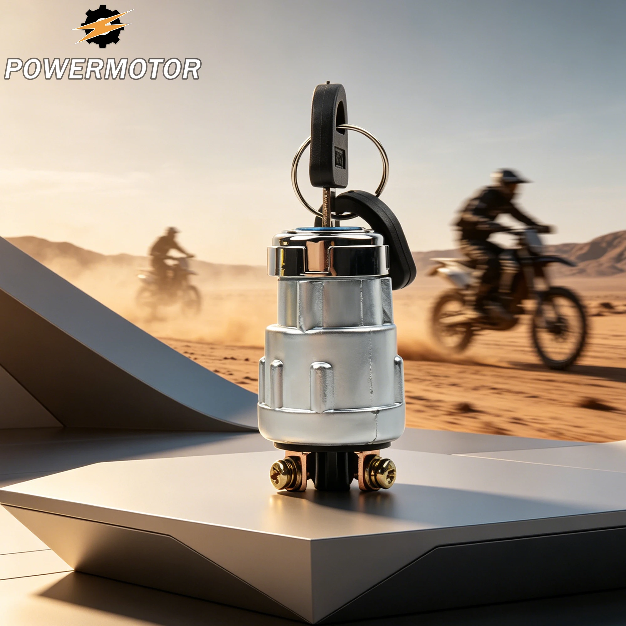 Universal Start Switch 3-Position Ignition Lock & Tumbler Switch with Keys Start For Car Motorcycle Tractor Forklift Scooter