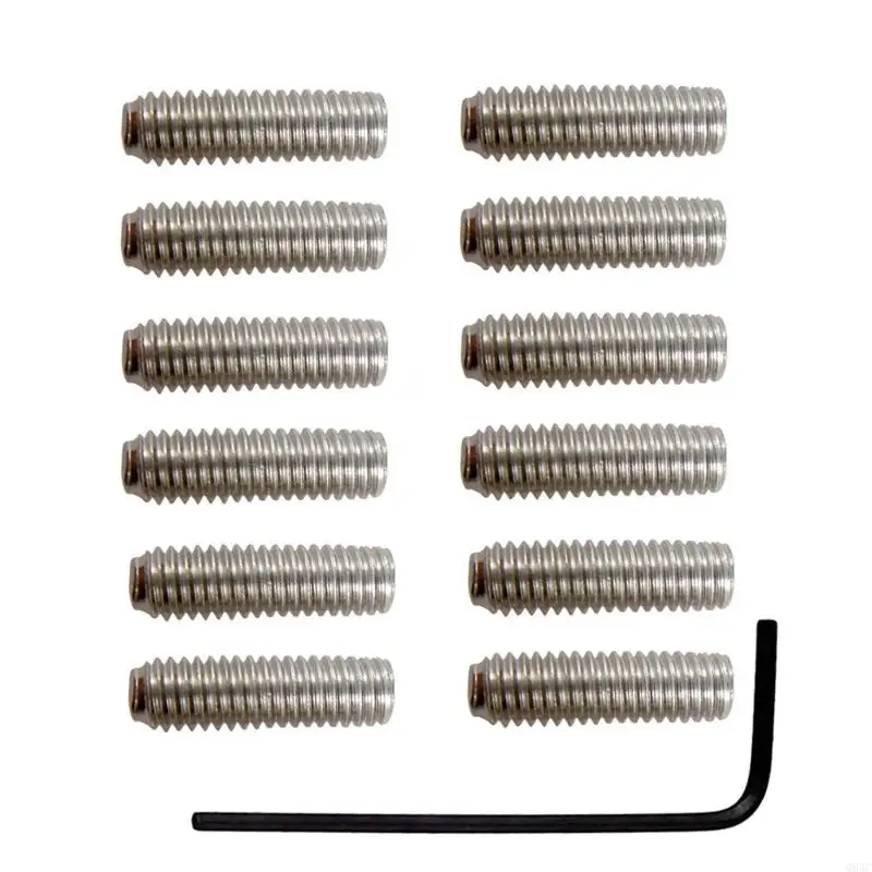 

Q84C 10mm Length Guitar Saddle Bridge Screws + Hex Wrench forAmerican Vintage Series φ3mm x L10mm Size