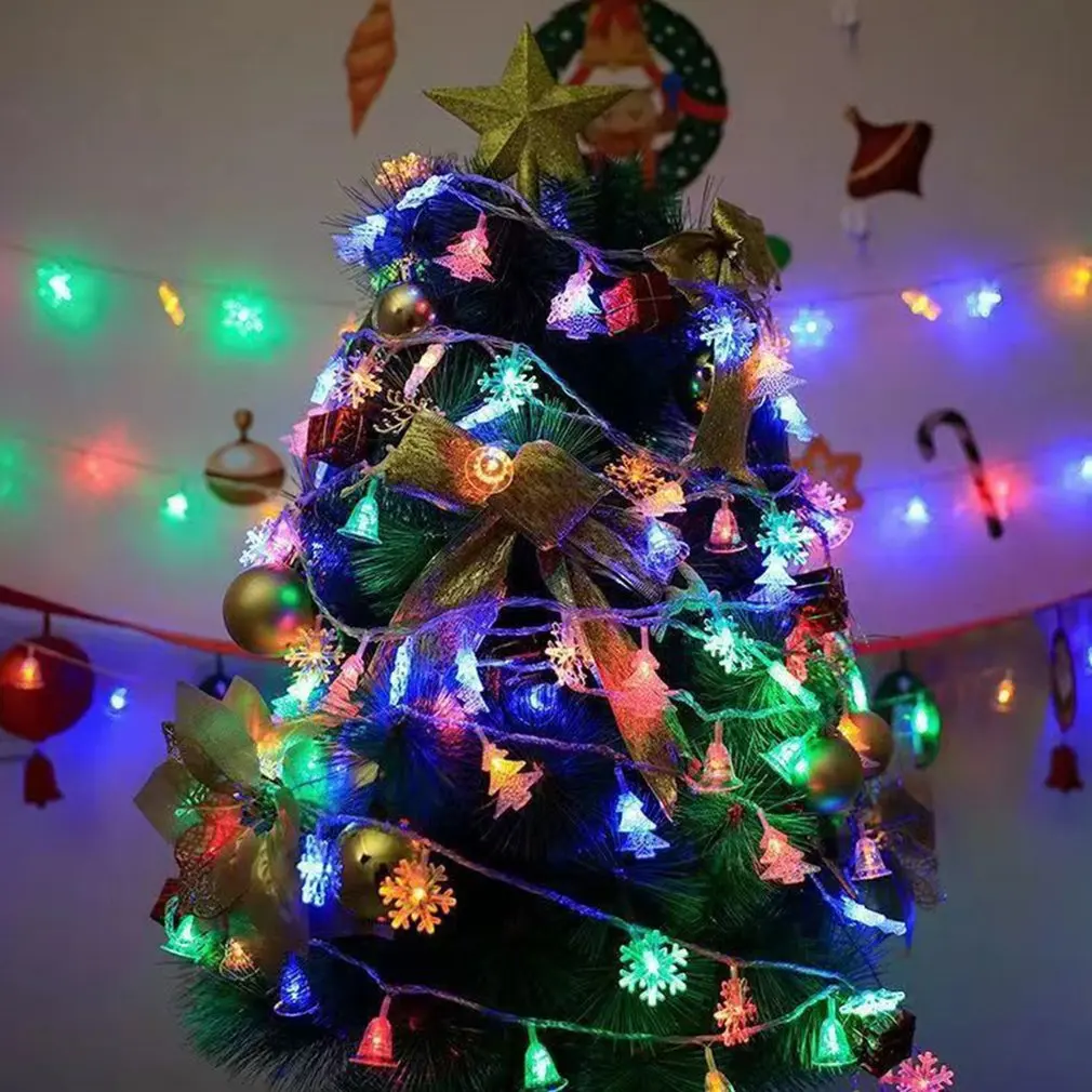 Christmas Tree LED String Lights Outdoor Garden Garland Light Party Home Wedding Christmas Decor Warm/Color Fairy Lamp