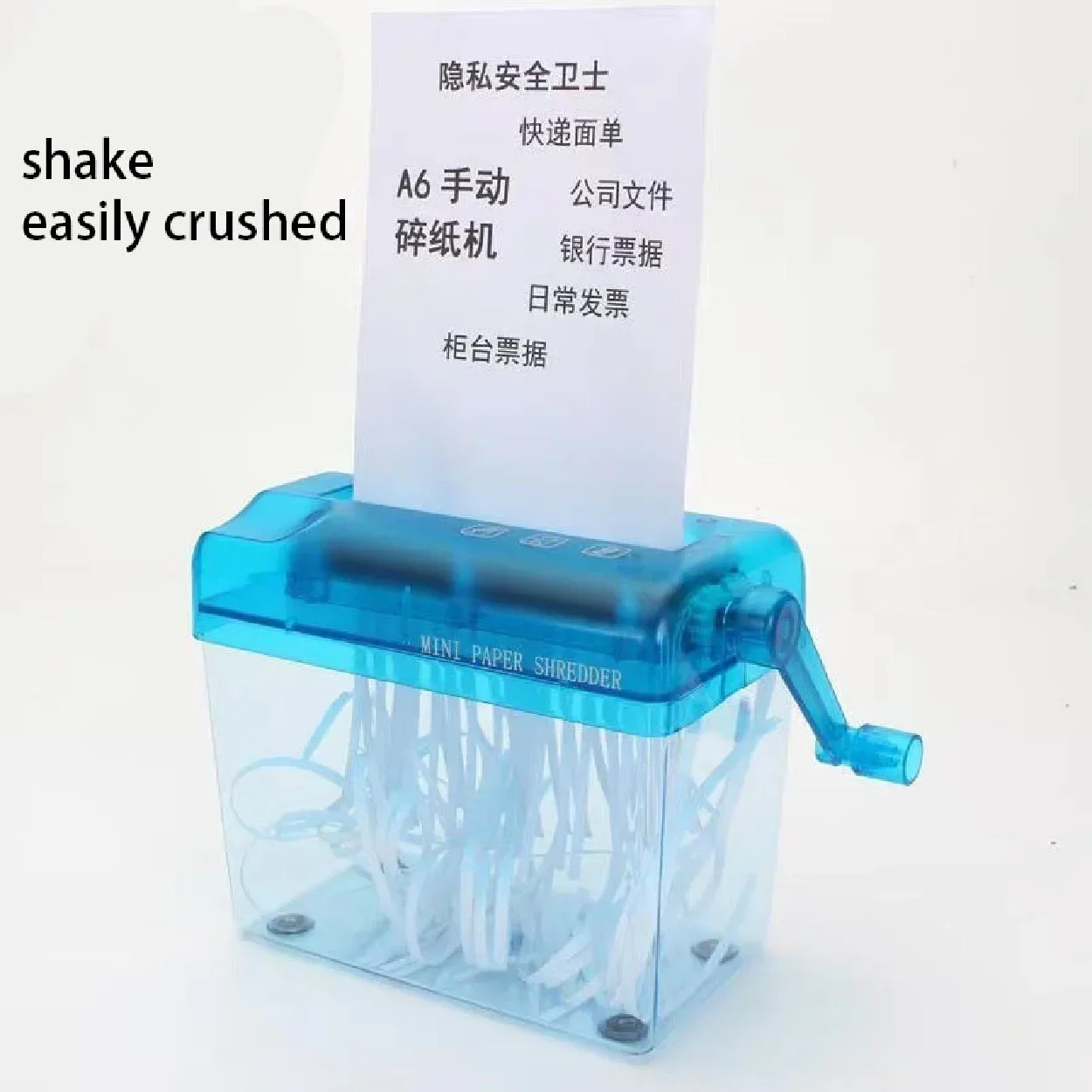 

Portable Mini Manual Hand Cranked Straight Cutting machine Paper Cutter Shredder For Paper