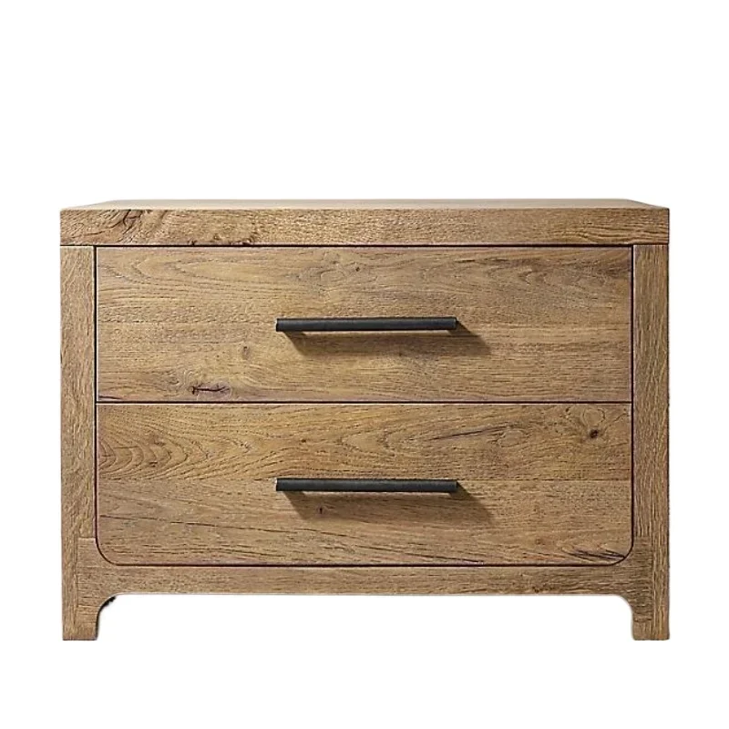 

Nordic minimalist oak bedside table American rural retro corner Italian modern minimalist