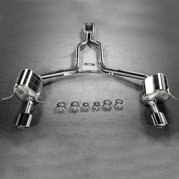 Stainless Steel Exhaust System Pipe For Mercedes Benz C Class W204 Muffler For C260 Cat Back With Valve Control