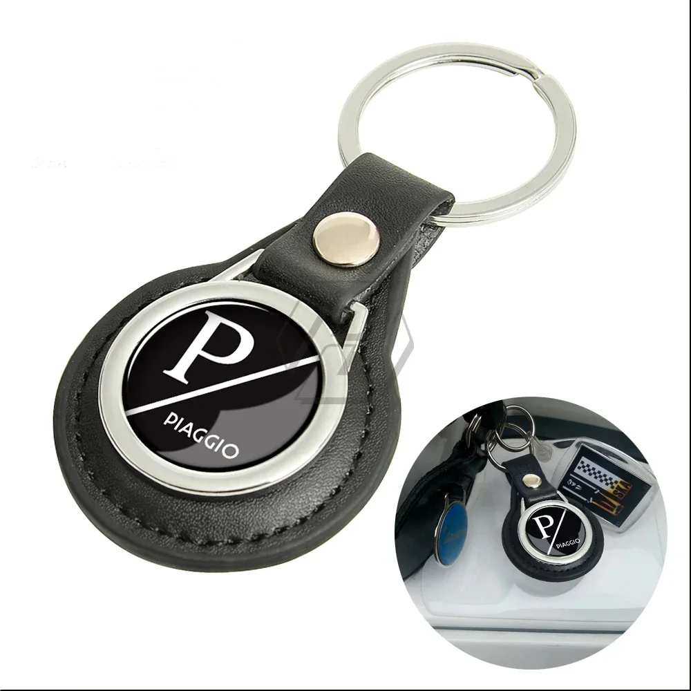 Motorcycle Keychain Key Ring Case for Piaggio Vespa Scooters