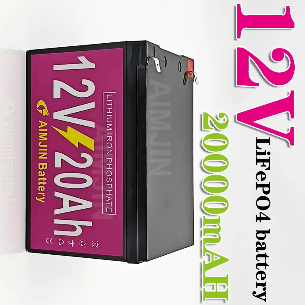 12V 20Ah LiFePO4 Battery Pack 12.8V 20Ah  Lithium Iron Phosphate Battery for Boat Motor，motor home，camp