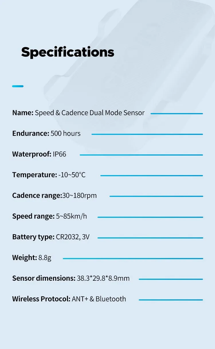 GEOID Fahrradgeschwindigkeit Trittfrequenzsensor Ant Bluetooth für GPS-Fahrradcomputer Dual Mode für Magene Rennrad MTB-Zubehör – Detail 9