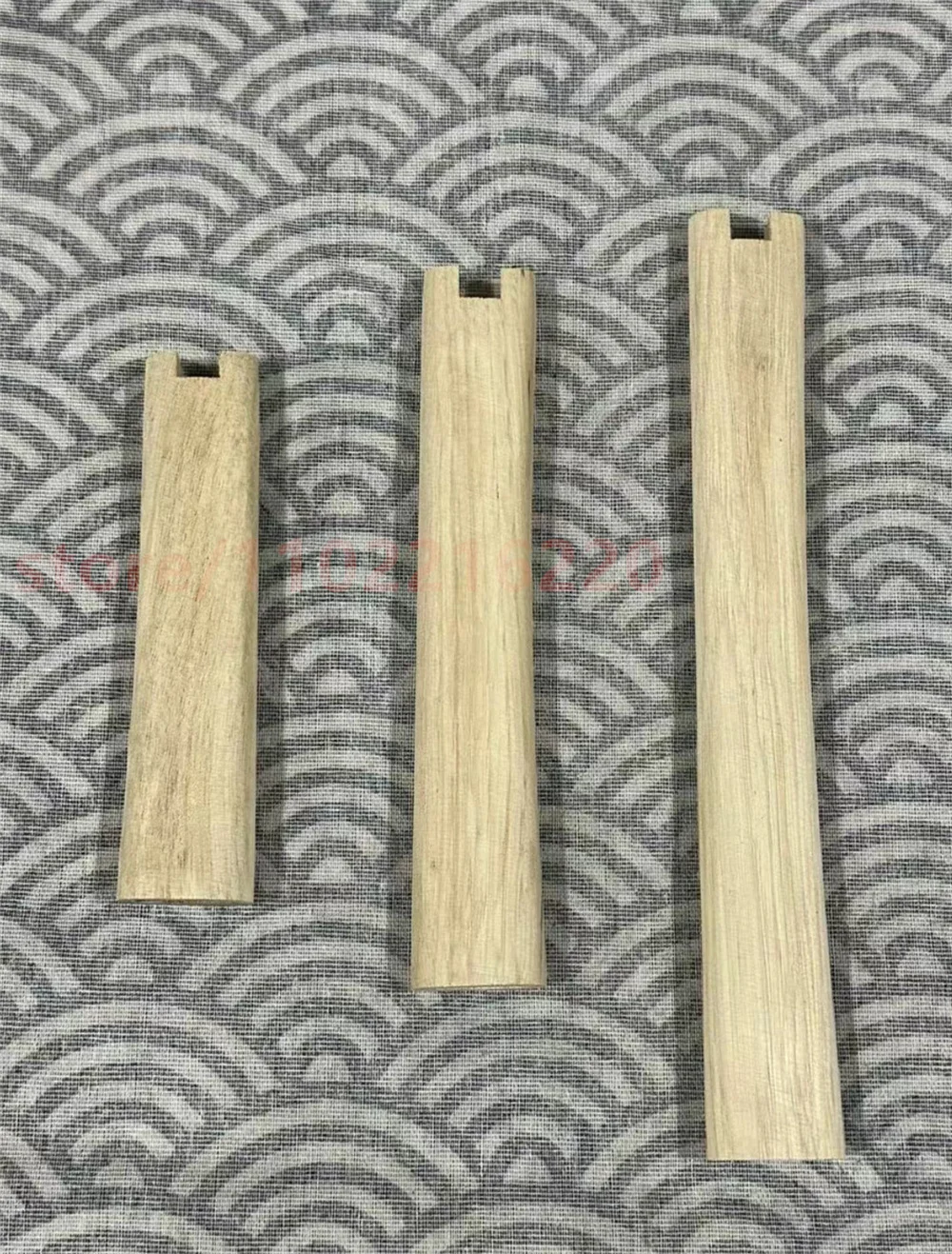 High Quality HandMade Hardwood Wood Tsuka Handle For Japanese Sword Samurai Katana DIY Fittings Support Customized Length